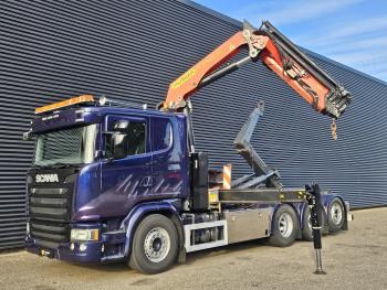 Scania G490 8x4*4 / PALFINGER CRANE + HOOKLIFT